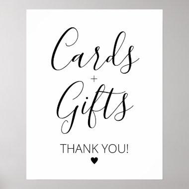 Invitations and Gifts Sign Printable, Modern Minimalist