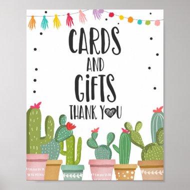Invitations and Gifts Thank You Cactus Fiesta Table Sign