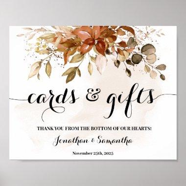 Invitations & Gifts Fall Autumn Wedding Shower Sign
