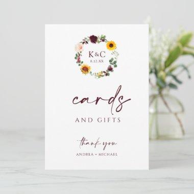 Invitations & Gifts Wedding Shower Sign Sunflowers