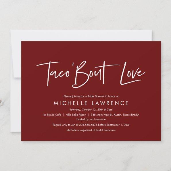 Casual, fun and playful Bridal Shower Taco Party I Invitations