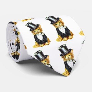 Cat Groom Tie