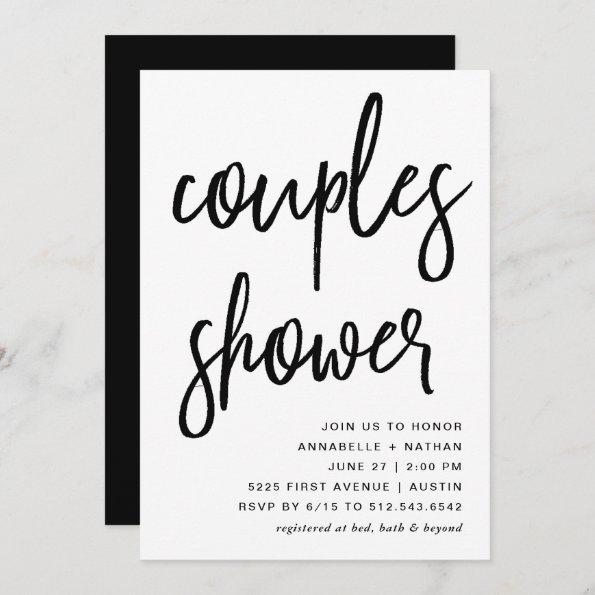 Celebrate | Modern Typography Couples Shower Invitations