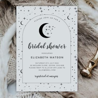 Celestial Arched Bridal Shower Invitations