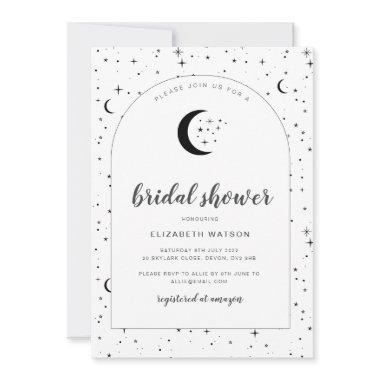 Celestial Arched Bridal Shower Invitations