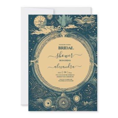 Celestial Blue and Golg Tarot  Bridal