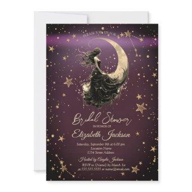 Celestial Moon,Girl Stars Burgundy