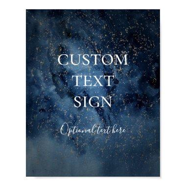 Celestial Night Sky | Gold  and Gifts Custom Poster