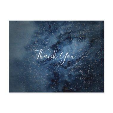 Celestial Night Sky | Silver Thank You Post