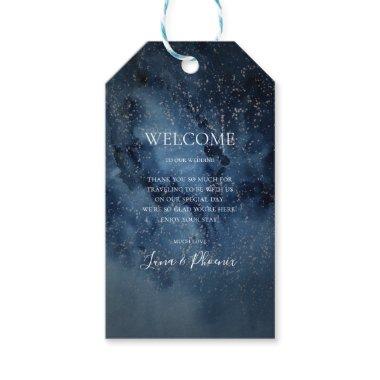 Celestial Night Sky | Sliver Wedding Gift Tags