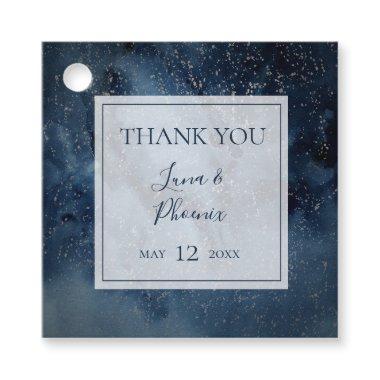 Celestial Night Sky With Frame Thank You Favor Tags