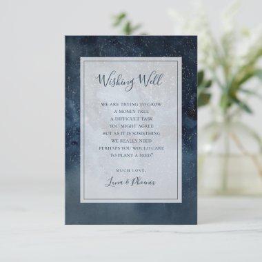 Celestial Sky With Frame Wedding Wishing Well Enclosure Invitations