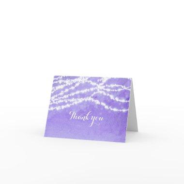 Celestial String Lights Purple Thank You
