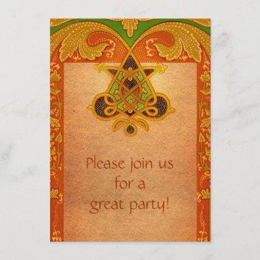 Celtic Parchment Style Invitations