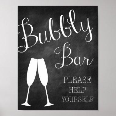 Chalkboard Decoration-Bubbly Bar-Champagne Sign