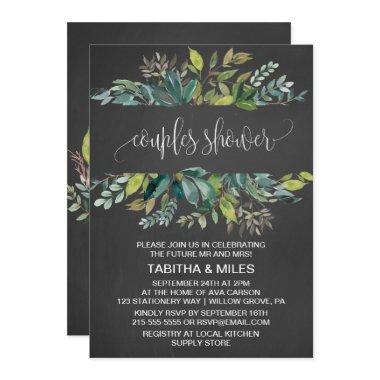 Chalkboard Foliage Couples Shower