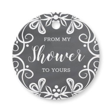 Chalkboard From My Shower To Yours Bridal Shower Favor Tags