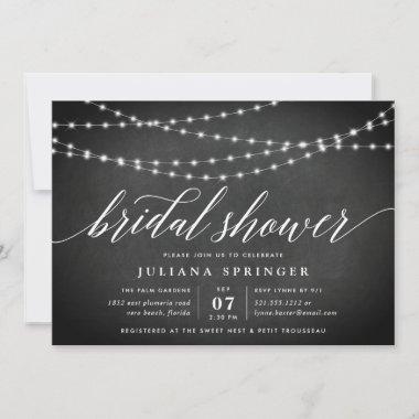 Chalkboard Garland Bridal Shower Invitations