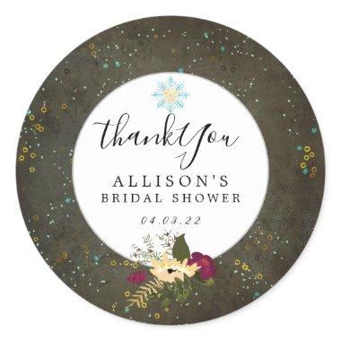 Chalkboard Gold Silver Stars DIY  Classic Round Sticker