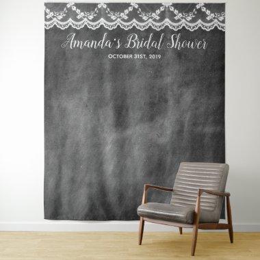 Chalkboard Lace  Photo Booth Backdrop