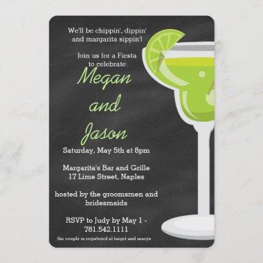 Chalkboard Margarita Party Invitations