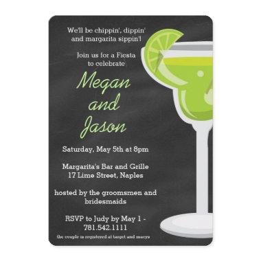 Chalkboard Margarita Party Invitations - Chalk Back