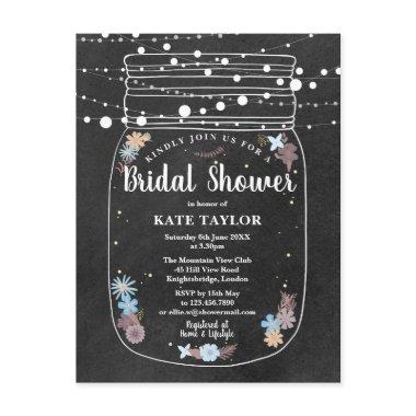 Chalkboard Mason Jar String Lights  Announcement Post