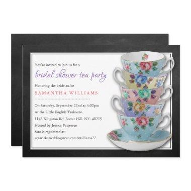Chalkboard Teacups  Tea Party