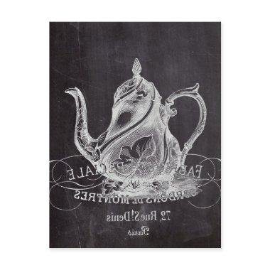 Chalkboard teapot Alice in Wonderland tea party Post
