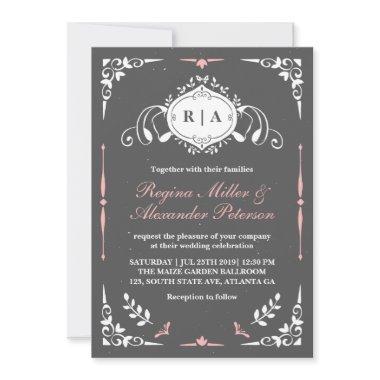 Chalkboard Vintage Medieval Wedding