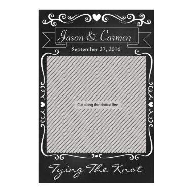 Chalkboard Wedding Prop Poster for Photo Booth