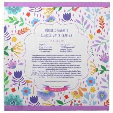 Challah Dough Cover. Print Your Own Recipe Cloth
