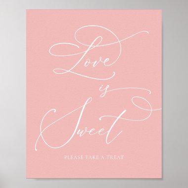 Champagne Blush Bridal Shower Love is Sweet Sign