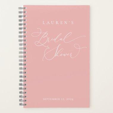 Champagne Blush Modern Bridal Shower Gift List Not Notebook