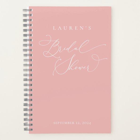 Champagne Blush Modern Bridal Shower Gift List Not Notebook