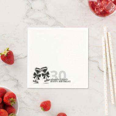 Champagne Bow Napkins