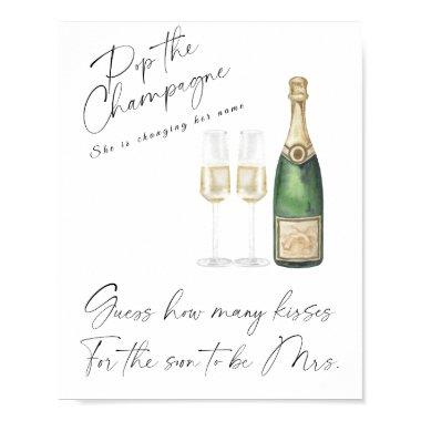 Champagne  - how many kisses game Poster