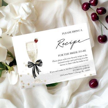 Champagne  Recipe Request Enclosure