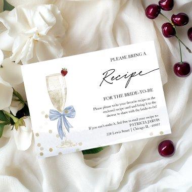 Champagne  Recipe Request Enclosure