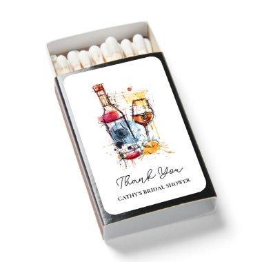 Champagne Brunch and Bubbly Bridal Shower Matchboxes