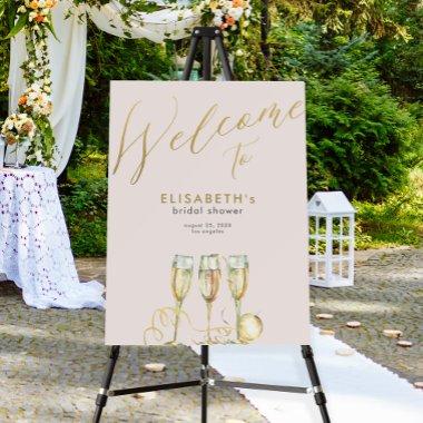 Champagne brunch and bubbly  welcome foam board