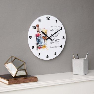 Champagne Brunch and Bubbly  Welcome Large Clock