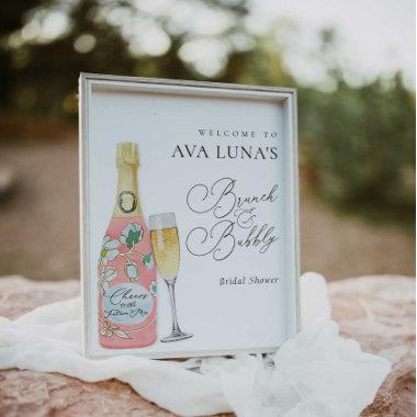 Champagne Brunch and Bubbly  Welcome Poster