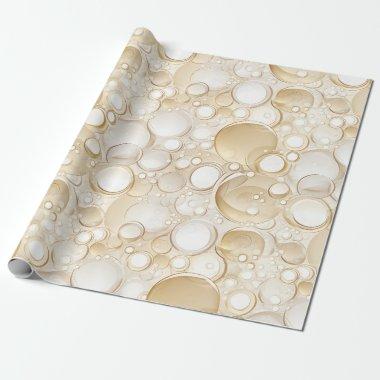 Champagne Bubbles Bridal Shower Wrapping Paper