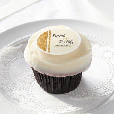 Champagne Bubbles Brunch Bubbly Bridal Shower Edible Frosting Rounds