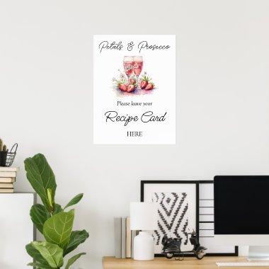 Champagne Floral  Recipe Request Poster