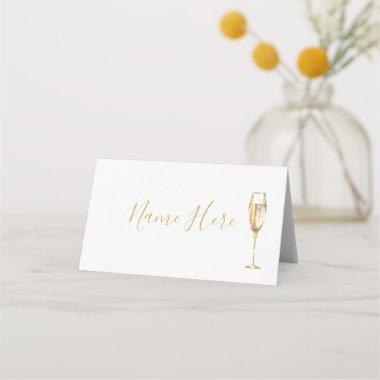 Champagne Glass Folded Place