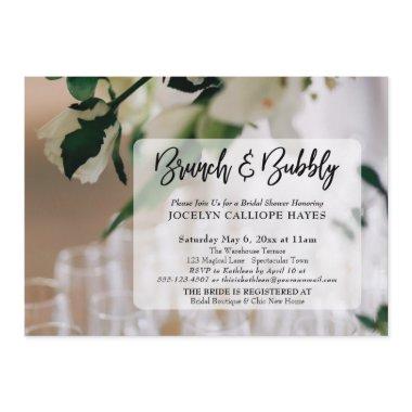Champagne Photo Brunch & Bubbly Handwriting