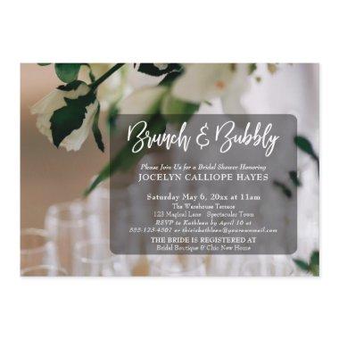 Champagne Photo Brunch & Bubbly Handwriting