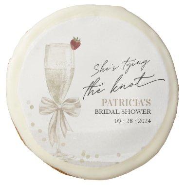 Champagne She's Tying the Knot  Sugar Cookie